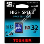Изображение microSD HC 32Gb Toshiba Class 10 (UHS-1, с переходником, SD-C032UHS1 BL5A) Фото microSD HC 32Gb Toshiba Class 10 (UHS-1, с переходником, SD-C032UHS1 BL5A)