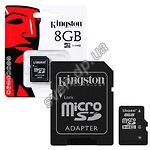 Изображение microSD HC 8Gb KINGSTON Class 4 ( с переходником на полный SD, SDC4/8GB) Фото microSD HC 8Gb KINGSTON Class 4 ( с переходником на полный SD, SDC4/8GB)