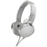 Изображение SONY MDR-XB550AP White, наушники накладные с микрофоном Фото SONY MDR-XB550AP White, наушники накладные с микрофоном