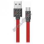 Изображение Кабель REMAX PC-01a Lego USB-Type-C 1,2м Red Фото Кабель REMAX PC-01a Lego USB-Type-C 1,2м Red