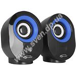 Фото Акустическая система Gemix TF-1 black-blue, 2*2W speaker, USB