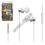 Изображение Remax RM-512 Metal Wired Music Headset Silver наушники с микрофоном Фото Remax RM-512 Metal Wired Music Headset Silver наушники с микрофоном