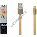 Изображение Кабель REMAX RC-044i Platinum USB-Lightning 1м Gold 2.1A Фото Кабель REMAX RC-044i Platinum USB-Lightning 1м Gold 2.1A