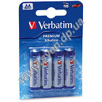 Изображение Батарейка Verbatim (49921) LR6 ALKALINE AA (4 шт/blister) Фото Батарейка Verbatim (49921) LR6 ALKALINE AA (4 шт/blister)