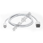 Кабель REAL-EL USB 2.0 AM-8pin 1m, white (103089) - фото
