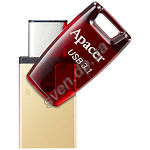 Изображение USB Flash 16Gb Apacer AH180 Dual Type-C Red USB 3.1 AP16GAH180R-1 Фото USB Flash 16Gb Apacer AH180 Dual Type-C Red USB 3.1 AP16GAH180R-1