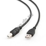 Изображение Кабель Cablexpert CCP-USB2-AMBM-1M, 1m black, gold plated Фото Кабель Cablexpert CCP-USB2-AMBM-1M, 1m black, gold plated