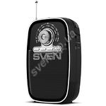 Изображение SVEN SRP-445 (black) портативный радиоприёмник 3Вт, Li-Ion аккумулятор, USB, microSD,FM, джек 3,5 Фото SVEN SRP-445 (black) портативный радиоприёмник 3Вт, Li-Ion аккумулятор, USB, microSD,FM, джек 3,5