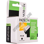 Изображение Картридж Patron PG-40 Black, iP1200/1800/2500, MP140/160/180/210/220/450/470, 13 ml, Фото Картридж Patron PG-40 Black, iP1200/1800/2500, MP140/160/180/210/220/450/470, 13 ml,