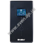 Изображение UPS SVEN Pro+ 650LCD-USB, 650VA, батарея 7Ah, AVR 165–275В, 2 x евророзетки, ЖК-экран, USB Фото UPS SVEN Pro+ 650LCD-USB, 650VA, батарея 7Ah, AVR 165–275В, 2 x евророзетки, ЖК-экран, USB