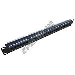 Патч-панель KINGDA 19" 1U 24*UTP UTP RJ45 5E (KD-PP05-UTP-C5e-24P) - фото