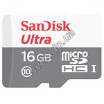 Изображение microSD HC 16Gb SanDisk Ultra Class 10 UHS-I (SDSQUNS-016G-GN3MN) без переходника, Фото microSD HC 16Gb SanDisk Ultra Class 10 UHS-I (SDSQUNS-016G-GN3MN) без переходника,