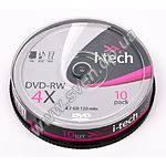 Изображение DVD-RW I-Tech 4,7Gb 4x Cake 10 pcs (DIMW010) Фото DVD-RW I-Tech 4,7Gb 4x Cake 10 pcs (DIMW010)