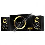 Изображение Акустическая система SVEN MS-1086 Black-Gold, 2.1 20W Woofer + 2*14W speaker, проводной ДУ Фото Акустическая система SVEN MS-1086 Black-Gold, 2.1 20W Woofer + 2*14W speaker, проводной ДУ