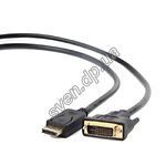 Фото Кабель Cablexpert CC-DPM-DVIM-6 Displayport папа to DVI 24 +1 папа  1.8m