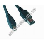 Изображение Кабель Gembird FWP-64-10 3.0m IEEE1394 Fireware 6P/4P Фото Кабель Gembird FWP-64-10 3.0m IEEE1394 Fireware 6P/4P