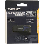 фото USB Flash  256Gb PATRIOT Supersonic Boost XT USB 3.1 Black (PEF256GSBUSB) R-150Mb/s, W-30Mb/s