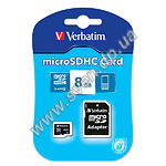 Изображение microSD HC 8Gb Verbatim Class 4 (c переходником на полный SD) {43967} Фото microSD HC 8Gb Verbatim Class 4 (c переходником на полный SD) {43967}