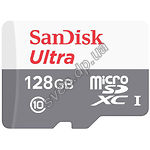 Изображение microSD XC 128 GB SanDisk Ultra Class 10 UHS-I (без переходника, SDSQUNS-128G-GN6MN) (80Mb/s, 533x) Фото microSD XC 128 GB SanDisk Ultra Class 10 UHS-I (без переходника, SDSQUNS-128G-GN6MN) (80Mb/s, 533x)