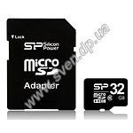 Изображение microSD HC 32Gb SILICON POWER Class6 (с переходником на SD) Фото microSD HC 32Gb SILICON POWER Class6 (с переходником на SD)