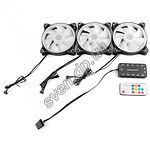 Изображение Вентилятор 120мм АARDWOLF PERFORMA APF-120RAINBOW-KIT 3xFAN RGB набор 3шт, контроллер, пульт Фото Вентилятор 120мм АARDWOLF PERFORMA APF-120RAINBOW-KIT 3xFAN RGB набор 3шт, контроллер, пульт