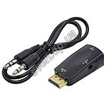 Переходник STLab U-991 (HDMI -> VGA F {Monitor} для PS3/PS4 + аудио-кабель) - фото
