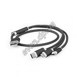 Изображение Кабель Cablexpert CC-USB2-AM31-1M USB to Lightning/Micro/Type-C 1м Фото Кабель Cablexpert CC-USB2-AM31-1M USB to Lightning/Micro/Type-C 1м