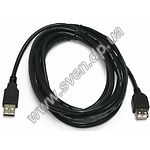 Фото Кабель Gembird Cablexpert CCP-USB2-AMAF-15 Premium, 4,5m удлинитель, двойной экран, black