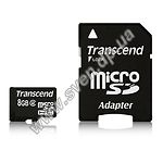 Изображение microSD HC 8GB Transcend (TS8GUSDHC2, с переходником на полный SD) Фото microSD HC 8GB Transcend (TS8GUSDHC2, с переходником на полный SD)