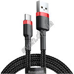 фото Кабель Baseus CATKLF-C91 Cafule USB/Type-C, 2м Red+Black 2A
