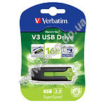Изображение USB Flash 16Gb Verbatim V3 {49177}, USB 3.0 "STORE N GO DRIVE" черный с зеленым) Фото USB Flash 16Gb Verbatim V3 {49177}, USB 3.0 "STORE N GO DRIVE" черный с зеленым)
