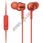 Изображение SONY MDR-EX255AP Red, наушники вкладыши с микрофоном Фото SONY MDR-EX255AP Red, наушники вкладыши с микрофоном
