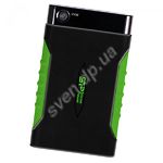 Внешний диск SILICON POWER 1000GB ext. USB 3.0 2,5" (Armor A15 Black/Green - SP010TBPHDA15S3K) - фото