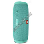 Изображение JBL Charge 3 Teal (JBLCHARGE3TEAL) портативная система 20Вт, Li-Ion аккум., водонепрониц. , мик., BT Фото JBL Charge 3 Teal (JBLCHARGE3TEAL) портативная система 20Вт, Li-Ion аккум., водонепрониц. , мик., BT