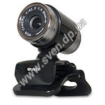 Изображение WEB-камера SVEN IC-720web Black, 1.3Mp dinamic/0.35Mp CMOS, USB, микрофон, подсветка, крепл-прищепка Фото WEB-камера SVEN IC-720web Black, 1.3Mp dinamic/0.35Mp CMOS, USB, микрофон, подсветка, крепл-прищепка