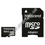 Изображение microSD HC 4GB Transcend (TS4GUSDHC2 c переходником на полный SD) Фото microSD HC 4GB Transcend (TS4GUSDHC2 c переходником на полный SD)