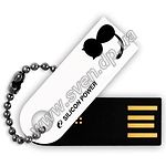 Изображение USB Flash - 4GB (SILICON POWER Touch 820 white с черной кошкой) Фото USB Flash - 4GB (SILICON POWER Touch 820 white с черной кошкой)