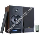 Фото Акустическая система SVEN LUX dark oak, 2х50W, Hi-Fi 32-20000Hz, MDF, USB, LCD, FM, ДУ