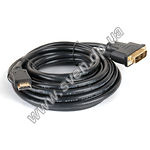 Изображение Кабель Gemix GC 1423 HDMI to DVI (18+1), M/M, 5.0м Фото Кабель Gemix GC 1423 HDMI to DVI (18+1), M/M, 5.0м