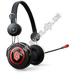 Изображение SVEN GD-330MV наушники с микрофоном (кожаные) red (черно-красные) Фото SVEN GD-330MV наушники с микрофоном (кожаные) red (черно-красные)