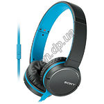 Изображение SONY MDR-ZX660AP Blue, наушники накладные с микрофоном Фото SONY MDR-ZX660AP Blue, наушники накладные с микрофоном