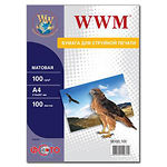 Изображение Фотобумага WWM матовая, 100г/м2, A4, 100л (M100.100) Фото Фотобумага WWM матовая, 100г/м2, A4, 100л (M100.100)