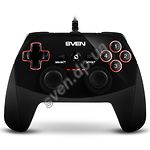 Изображение Game pad SVEN GC-250, USB, 4 оси, 11 кнопок, 8-ми позиц. джойстик, 2 мини-джойстика, виброотдача Фото Game pad SVEN GC-250, USB, 4 оси, 11 кнопок, 8-ми позиц. джойстик, 2 мини-джойстика, виброотдача