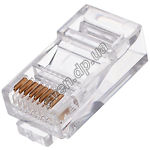 Изображение Коннектор Cablexpert (PLUG3UP6/10) RJ-45 UTP Cat.5e 8P8C уп.10 шт Фото Коннектор Cablexpert (PLUG3UP6/10) RJ-45 UTP Cat.5e 8P8C уп.10 шт