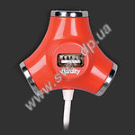 Изображение Концентратор HUB USB 2.0 Hardity HB-006 Red, 4 ports Фото Концентратор HUB USB 2.0 Hardity HB-006 Red, 4 ports