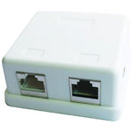 Изображение Розетка Cablexpert NCAC-FS-SMB2 двухпортовая, RJ-45 ,6 cat ,внешняя Фото Розетка Cablexpert NCAC-FS-SMB2 двухпортовая, RJ-45 ,6 cat ,внешняя