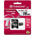 Изображение microSD HC 16GB Transcend Class10 (с переходником на полный SD, TS16GUSDHC10) Фото microSD HC 16GB Transcend Class10 (с переходником на полный SD, TS16GUSDHC10)