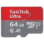 Изображение microSD XC 64Gb SanDisk Ultra A1 Class 10 UHS-I (c переходником на SD, SDSQUAR-064G-GN6MA) Фото microSD XC 64Gb SanDisk Ultra A1 Class 10 UHS-I (c переходником на SD, SDSQUAR-064G-GN6MA)