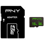 Фото microSD HC 16GB PNY HIGHPER 100 Class 10 UHS-I (с переходником, SDU16GHIGPER-1-EF)
