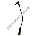Фото Кабель Gembird Cablexpert CCAP-2535 15сm, 2,5mm Male/3,5mm Female, переходник stereo